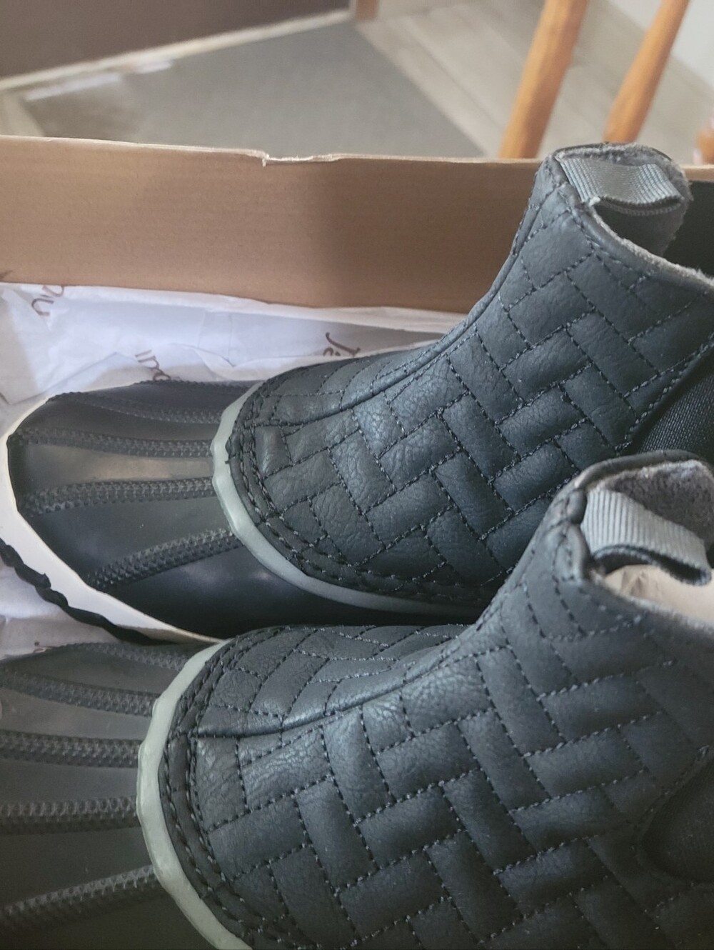 JBU Black Paisley Waterproof Boots